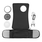 Сумка-переноска с органайзером и иллюминатором, 43 х 24 х 28 см, белая/зелёная - фото 809232296