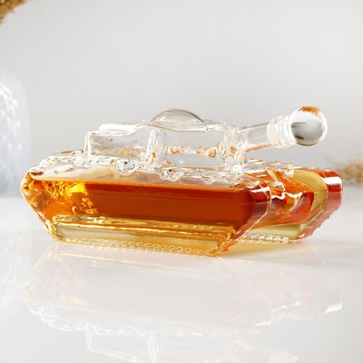 Штоф Танк, 500 мл, 26×11×11 см, стекло, прозрачный