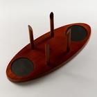 Мини-Бар «Рубин», на подставке, на 2 персоны, штоф - 880 мл, стаканы - 200 мл, 32.5×13×23.5 см, стекло, дерево - Фото 4