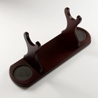 Мини-Бар «Автомат», на подставке, на 2 персоны, штоф - 800 мл, стаканы 330 мл, 53×7×23 см, стекло, дерево - Фото 6