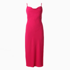 Платье женское миди MINAKU: Casual Collection цвет розовый, р-р 44 - фото 321565286