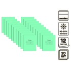 Комплект тетрадей из 20 штук, 12 листов в линию Маяк "Зелёная обложка", 60 г/м2, блок офсет, белизна 90-99% - фото 26239686