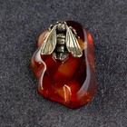 Сувенир "Пчела", латунь, янтарь, 2х3х1,5 см - фото 24006972