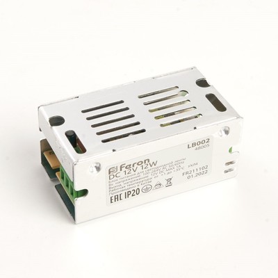 Трансформатор электронный для светодиодной ленты 12 Вт, Feron, LB002, 1A, 12 Вт
