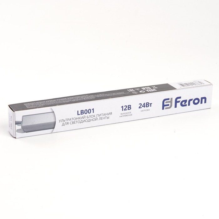 Трансформатор электронный для светодиодной ленты 12 Вт, Feron, LB001, 2A, 24 Вт - фото 1903799691