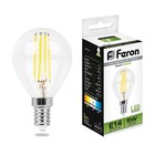 Лампа светодиодная Feron, E14, 5 Вт, 230 В, белый свет - фото 300556537