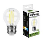 Лампа светодиодная Feron, E27, 5 Вт, 230 В, белый свет - фото 300556545