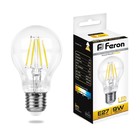 Лампа светодиодная Feron, E27, 9 Вт, 175-265 В, белый теплый свет - фото 4327422