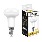 Лампа светодиодная Feron, E14, 7 Вт, 175-265 В, белый теплый свет - фото 4327450