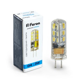 Лампа светодиодная Feron, G4, 3 Вт, 12 В, дневной свет