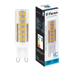 Лампа светодиодная Feron, G9, 7 Вт, 175-265 В, дневной свет
