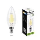 Лампа светодиодная Feron, E14, 7 Вт, 230 В, белый свет - фото 300556673