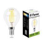 Лампа светодиодная Feron, E14, 7 Вт, 230 В, белый свет - фото 300556678