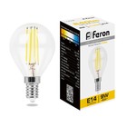 Лампа светодиодная Feron, E14, 9 Вт, 230 В, белый теплый свет - фото 300556714