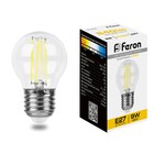 Лампа светодиодная Feron, E27, 9 Вт, 230 В, белый теплый свет - Фото 1