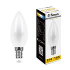 Лампа светодиодная Feron, E14, 11 Вт, 230 В, белый теплый свет - фото 300556722