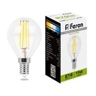 Лампа светодиодная Feron, E14, 11 Вт, 230 В, белый свет - фото 300556738