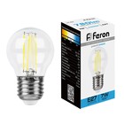 Лампа светодиодная Feron, E27, 7 Вт, 230 В, дневной свет - фото 300556821