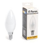 Лампа светодиодная Feron, E14, 15 Вт, 230 В, белый теплый свет - фото 4327734