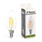Лампа светодиодная Feron, E14, 15 Вт, 230 В, белый свет - фото 300556872