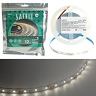 Светодиодная лента Saffit, 5 м, SMD2835, 60 LED/м, 6 Вт/м, 12В, свечение нейтральное белое - фото 4328008