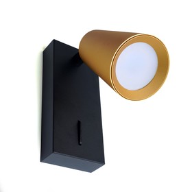 Светильник настенный Feron ML1850, IP20, GU10, 35 Вт, 65х60х140 мм, цвет золото и чёрный