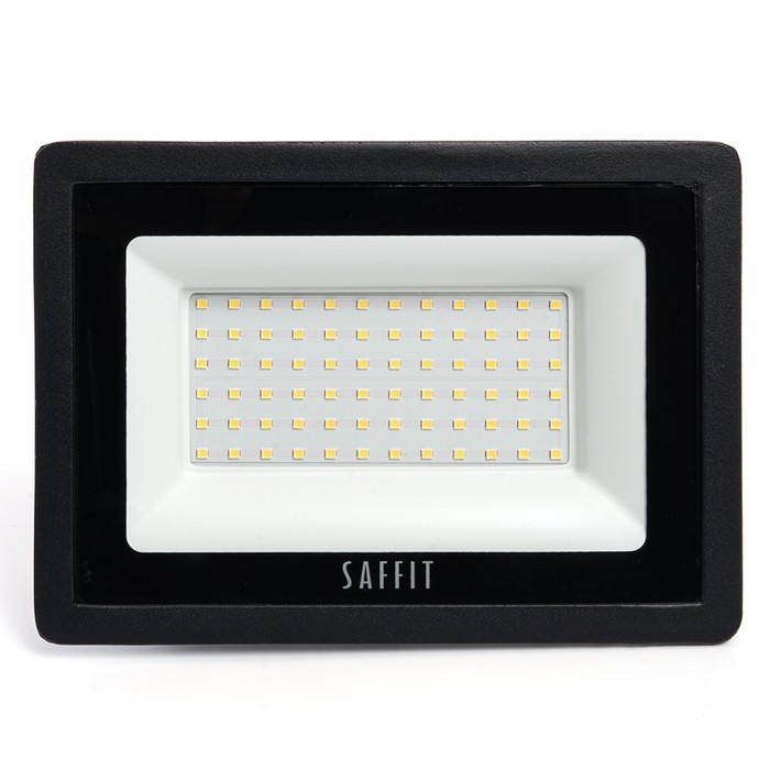 Прожектор светодиодный Saffit, SFL90-70, IP65, 70 Вт, 202х143х28.5 мм, свечение дневное - фото 1928623474