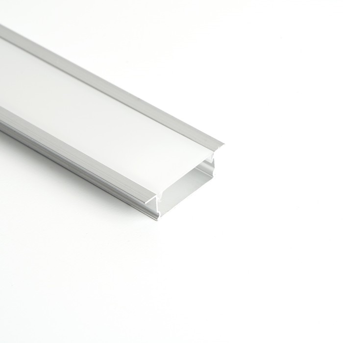 Профиль встраиваемый для светодиодной ленты Saffit, SAB251, 1 м, цвет серебро