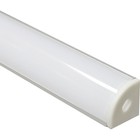 Профиль накладной для светодиодной ленты Feron, CAB280, угловой круглый, 2 м, цвет серебро - Фото 1