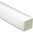 Профиль накладной для светодиодной ленты Feron, CAB281, угловой квадратный, 2 м, цвет серебро - фото 4328630