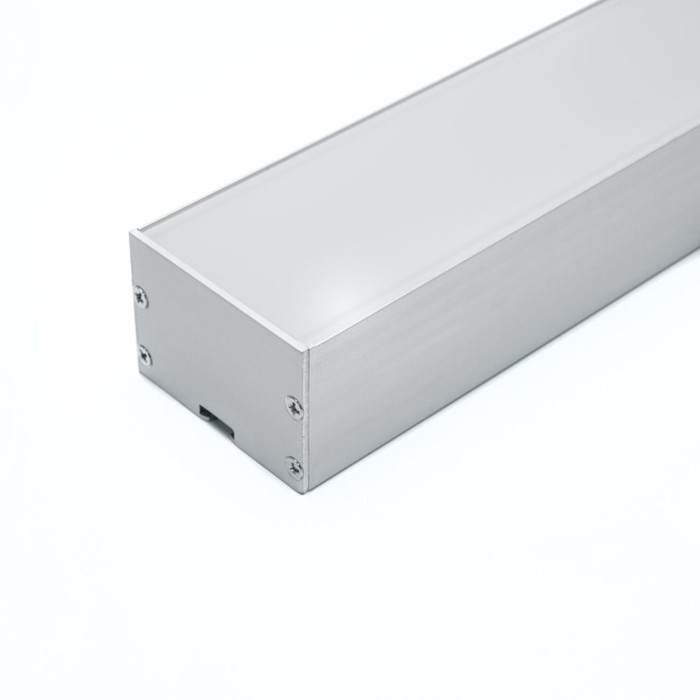 Профиль накладной для светодиодной ленты Feron, CAB257, 2 м, цвет серебро