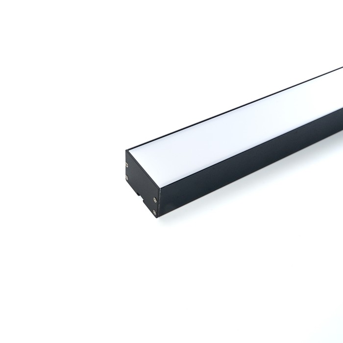 Профиль накладной для светодиодной ленты Feron, CAB257, 2 м, цвет чёрный