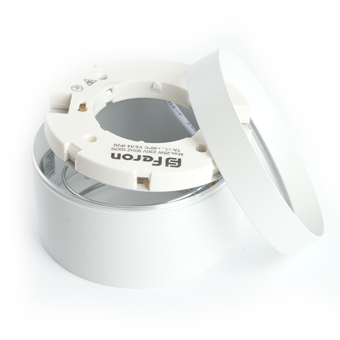 Светильник потолочный Feron HL370, IP20, GX70, 25 Вт, 115х115х70 мм, цвет белый - фото 1906718296