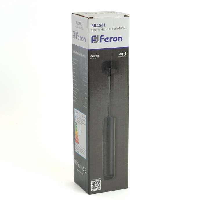 Светильник потолочный Feron ML1841, IP20, GU10, 35 Вт, 54х54х160 мм, цвет чёрный - фото 1886099321