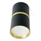 Светильник потолочный Feron ML186, IP20, GU10, 35 Вт, 55х55х100 мм, цвет чёрный/золото - фото 4330011