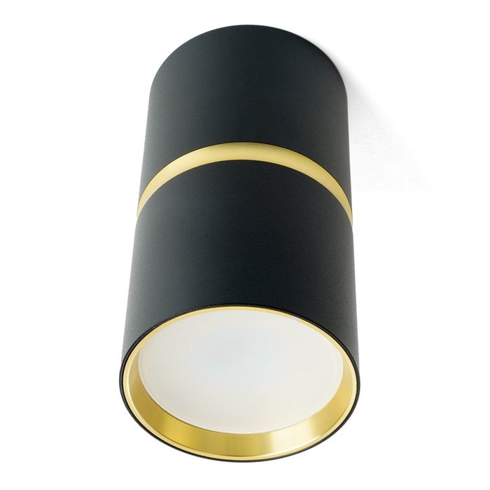 Светильник потолочный Feron ML186, IP20, GU10, 35 Вт, 55х55х100 мм, цвет чёрный/золото - фото 1906718523