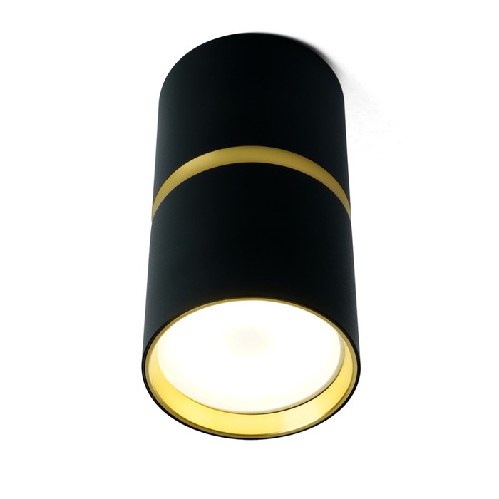 Светильник потолочный Feron ML186, IP20, GU10, 35 Вт, 55х55х100 мм, цвет чёрный/золото - фото 1906718524
