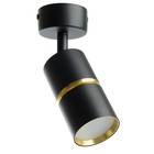 Светильник настенно-потолочный Feron ML1861, IP20, GU10, 35 Вт, 55х55х165 мм, цвет чёрный/золото - Фото 1