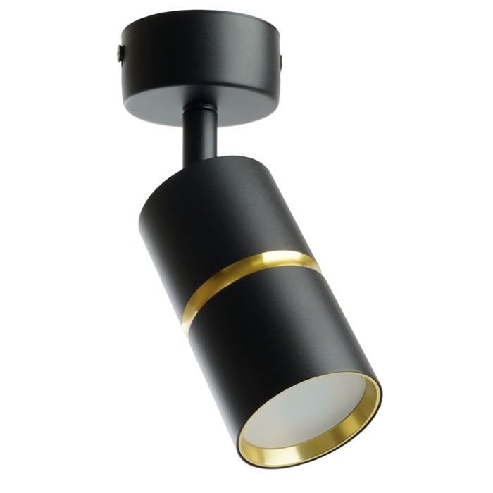 Светильник настенно-потолочный Feron ML1861, IP20, GU10, 35 Вт, 55х55х165 мм, цвет чёрный/золото - Фото 1