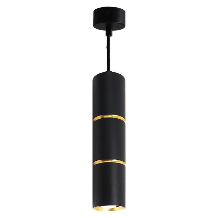 Светильник потолочный Feron ML1868, IP20, GU10, 35 Вт, 55х55х180 мм, цвет чёрный/золото