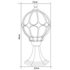 Светильник садово-парковый Feron PL3804, IP44, E27, 60 Вт, 220х220х460 мм, цвет чёрное золото - Фото 3