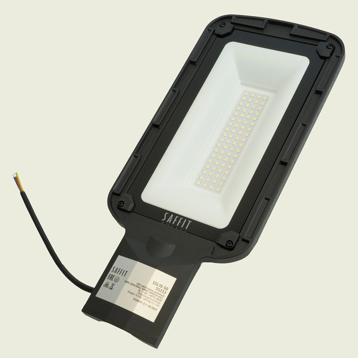 Светильник уличный Saffit SSL10-50, IP65, LED, 50 Вт, 45х148х342 мм, цвет чёрный - фото 1905265185