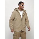 Куртка мужская весенняя, размер 58, цвет бежевый - Фото 9