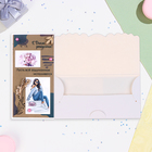 Конверт для денег "С Днём Рождения!" ручная работа, 16х8 см - фото 24044235