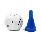 Фишки для настольных игр, набор 40 шт., размер 2.3×1.2 см, кубик игральный 10 шт. - Фото 2