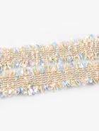 Тесьма декоративная «Твидовая», двусторонняя, 30 мм, 5±0.5 м, светло-бежевая - Фото 3