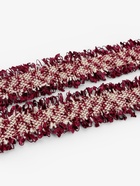 Тесьма декоративная «Твидовая», двусторонняя, 30 мм, 5±0.5 м, бордовая - Фото 2