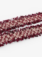 Тесьма декоративная «Твидовая», двусторонняя, 30 мм, 5±0.5 м, бордовая - Фото 3