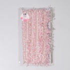 Тесьма декоративная «Твидовая», односторонняя, 35 мм, 5±0.5 м, розовая - Фото 3