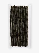 Тесьма декоративная «Шанель», 8 мм, 10±1 м, чёрная с золотой нитью - Фото 5